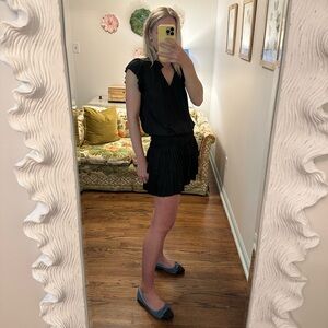 Bisouxx Black Ruffle Mini Dress